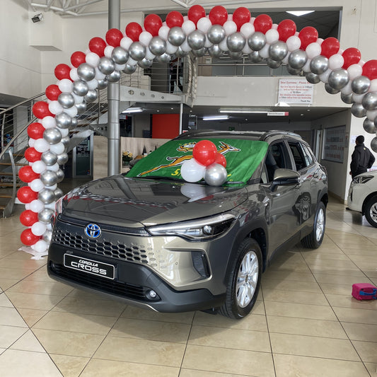 Diagonal Stripe Balloon Arch | Balloon Décor Boksburg