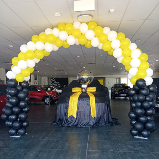 Spiral Twist Balloon Arch | Cluster Column | Boksburg